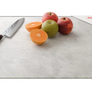 Glass Chopping Board / Hob Cover 60 × 52 cm - CONCRETE II