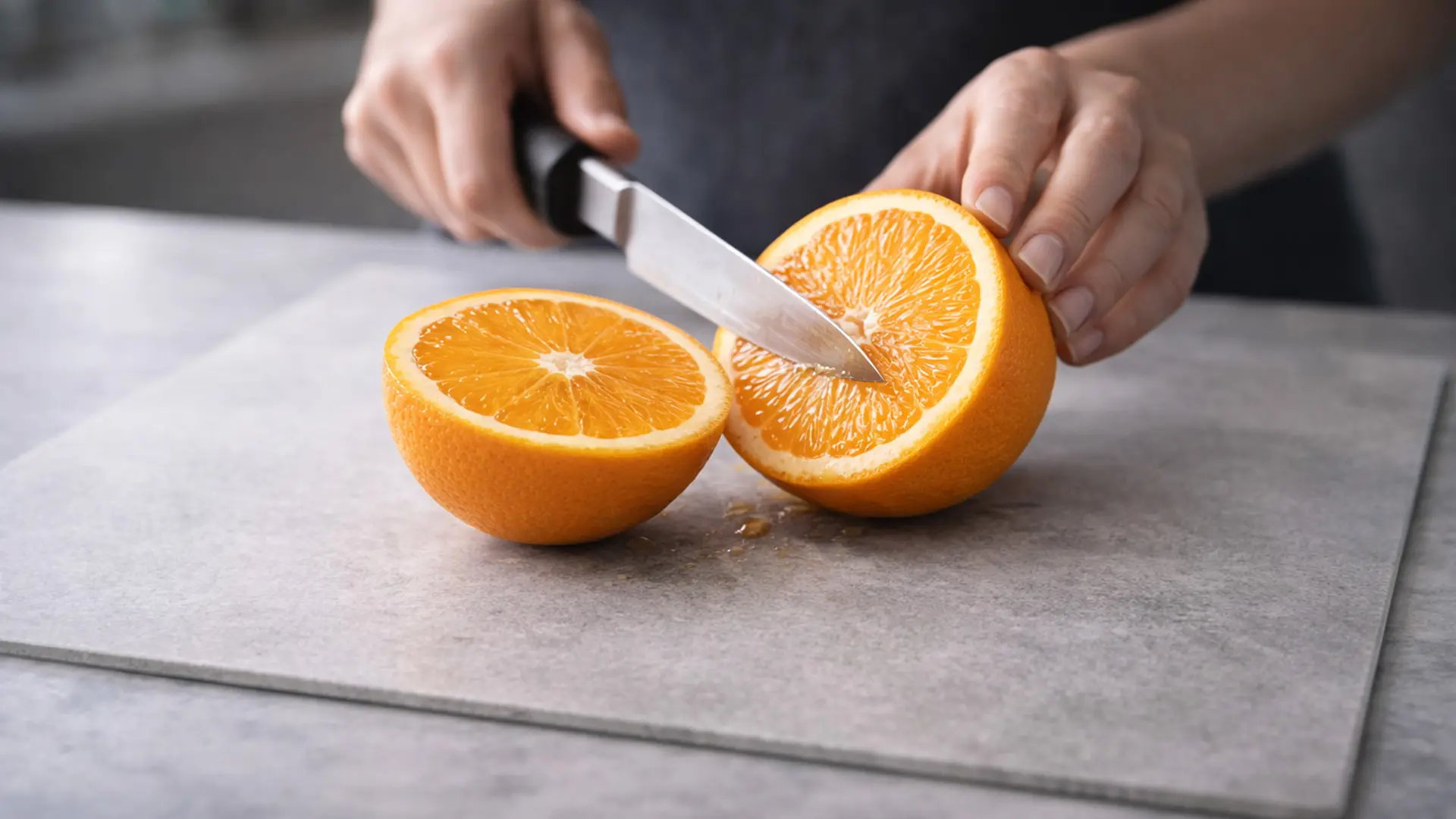 Glass Chopping Board / Hob Cover 60 × 52 cm - CONCRETE II - Image 6