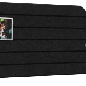 Felt Wall Panel 60 × 30 cm — Black
