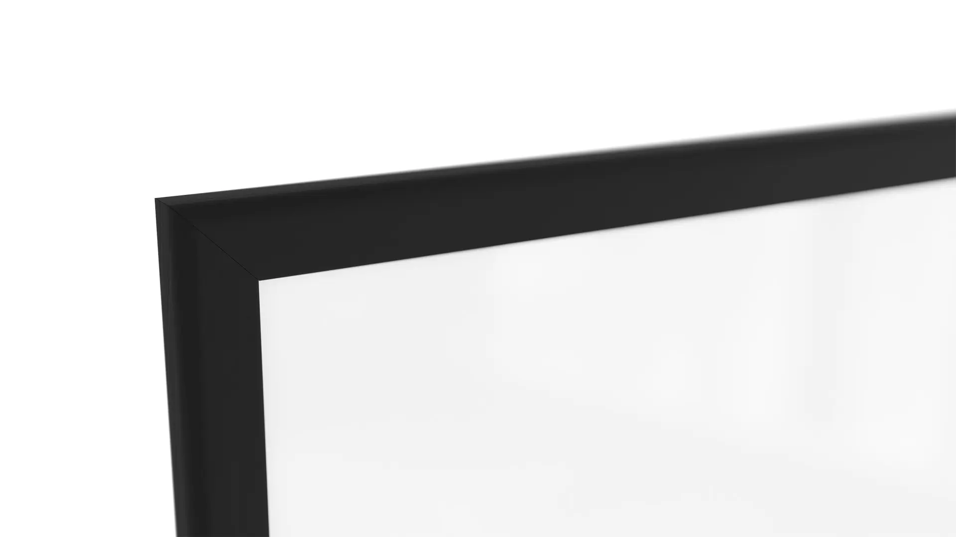Whiteboard dry erase magnetic surface, black wooden frame 120x90 cm - Image 7
