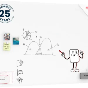 Matte Magnetic Glass Board 150x100 cm + FREE Accessories