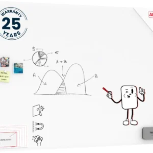 Matte Magnetic Glass Board 180x120 cm + FREE Accessories