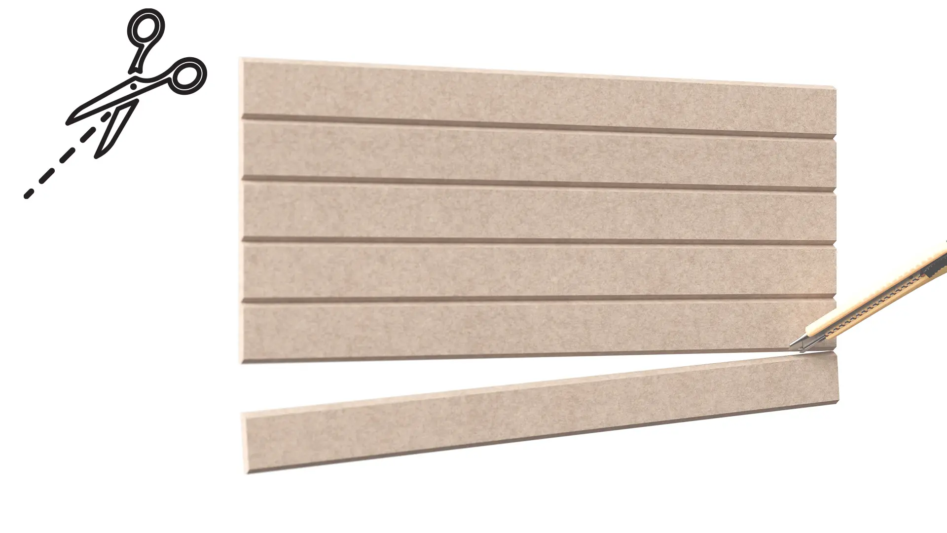 Felt Wall Panels 90x60 cm — Self-Adhesive Notice Board Tiles - Camel Brown - Image 6