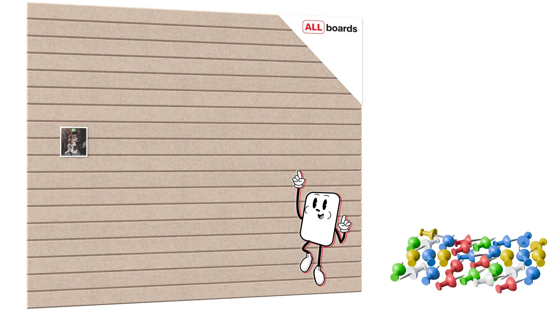 Felt Wall Panels 120×90 cm — Self-Adhesive Notice Board Tiles – Camel Brown