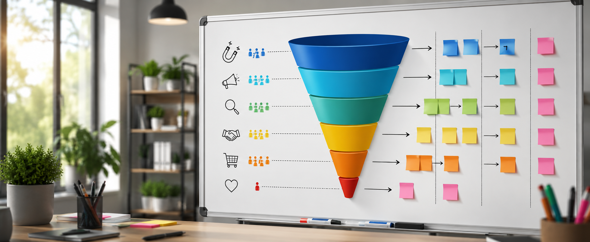 Sales and marketing funnel — what are they and how to use boards to plan them effectively?