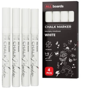 ALLboards Chalk Marker Set - 4 pcs, White