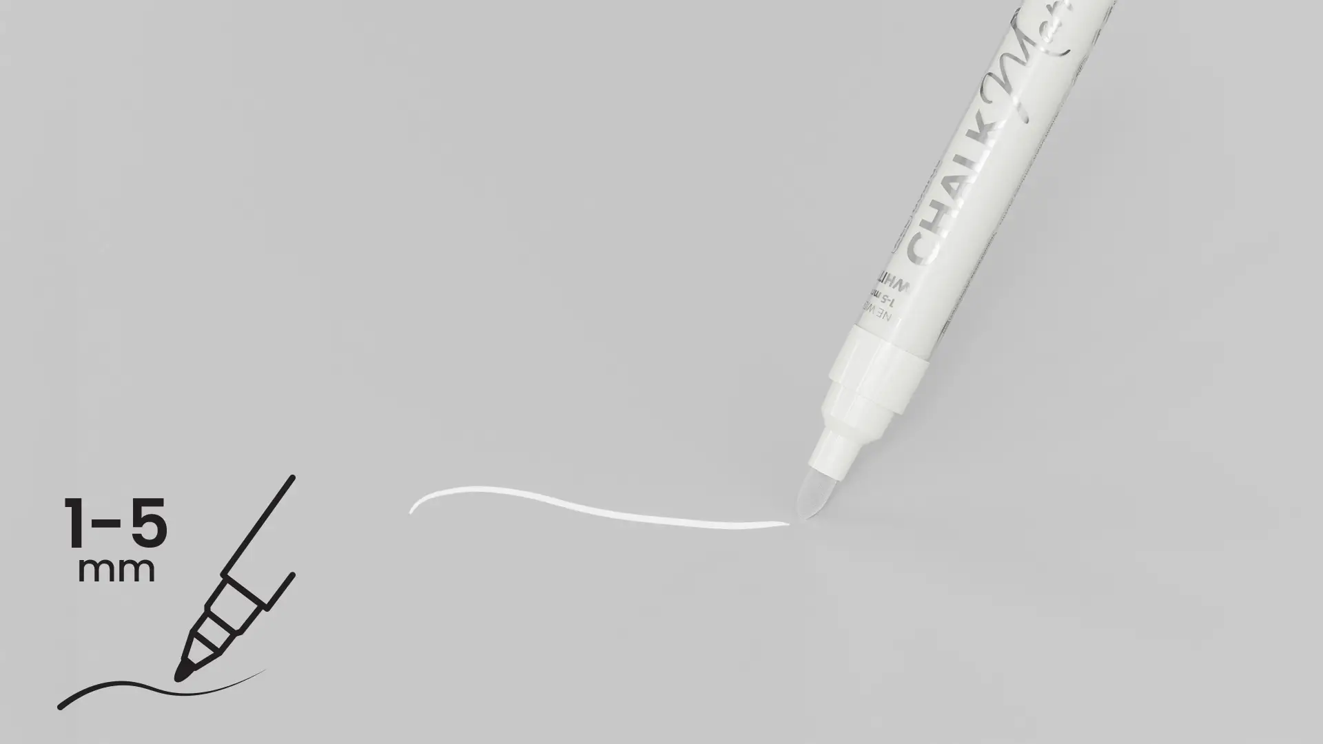 ALLboards Chalk Marker Set - 4 pcs, White - Image 3