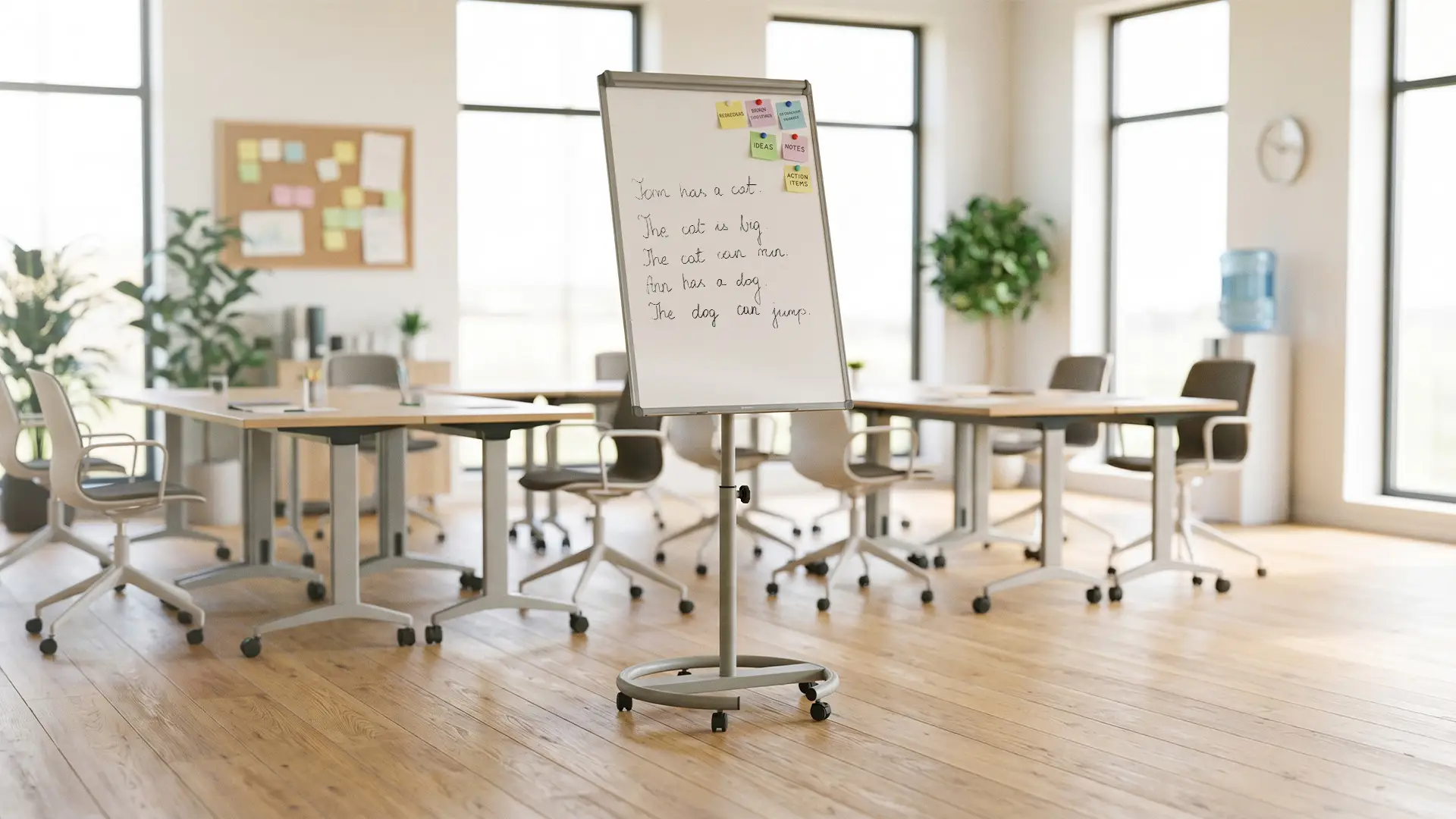 Mobile magnetic dry wipe flipchart 100x70 cm - silver + FREE ACCESSORIES - Image 10