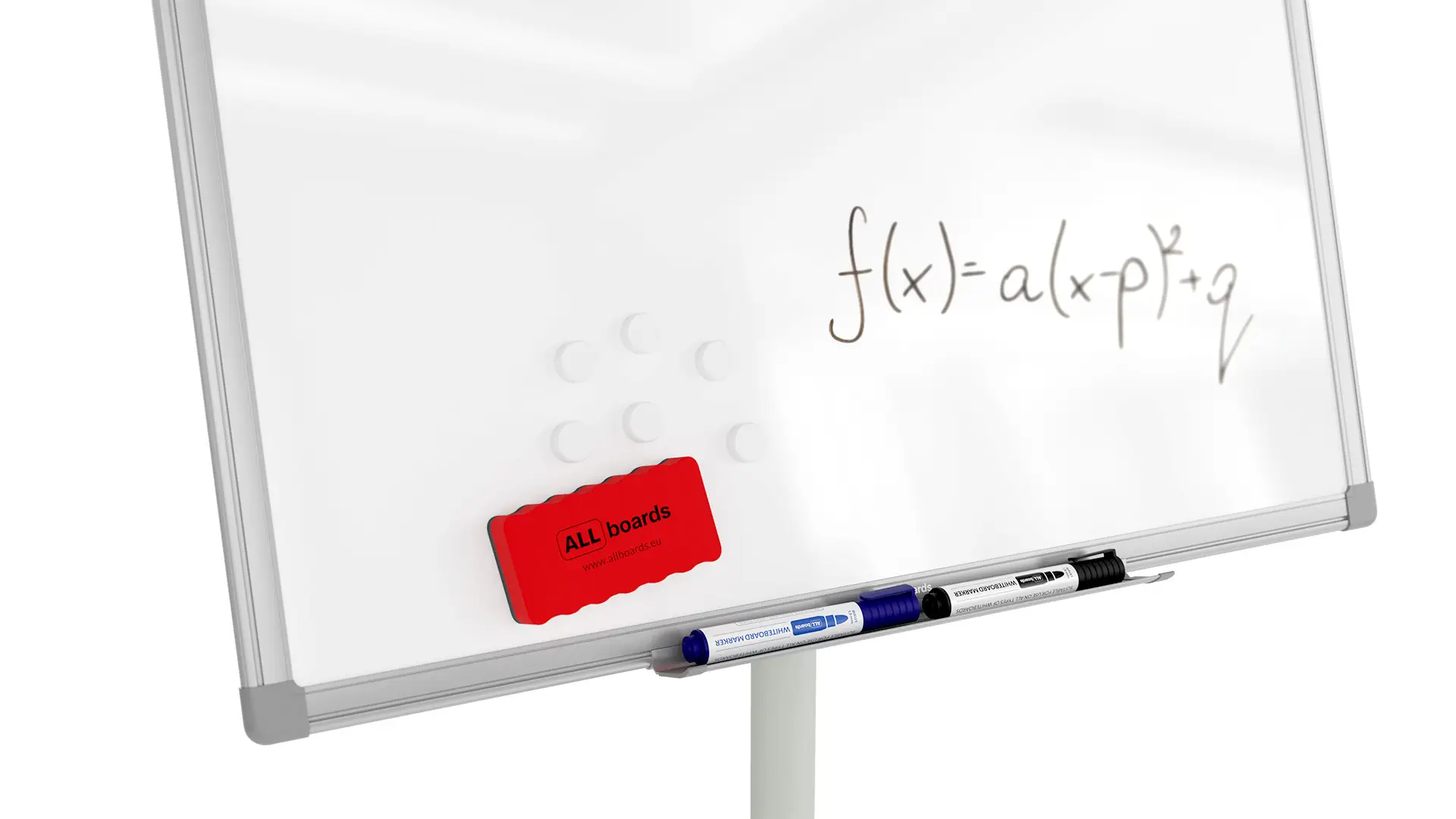 Mobile magnetic dry wipe flipchart on wheels 100x70 cm - silver + FREE ACCESSORIES - Image 8