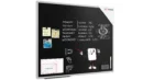 Chalkboard black magnetic surface aluminium frame 100x80 cm + FREE ACCESSORIES