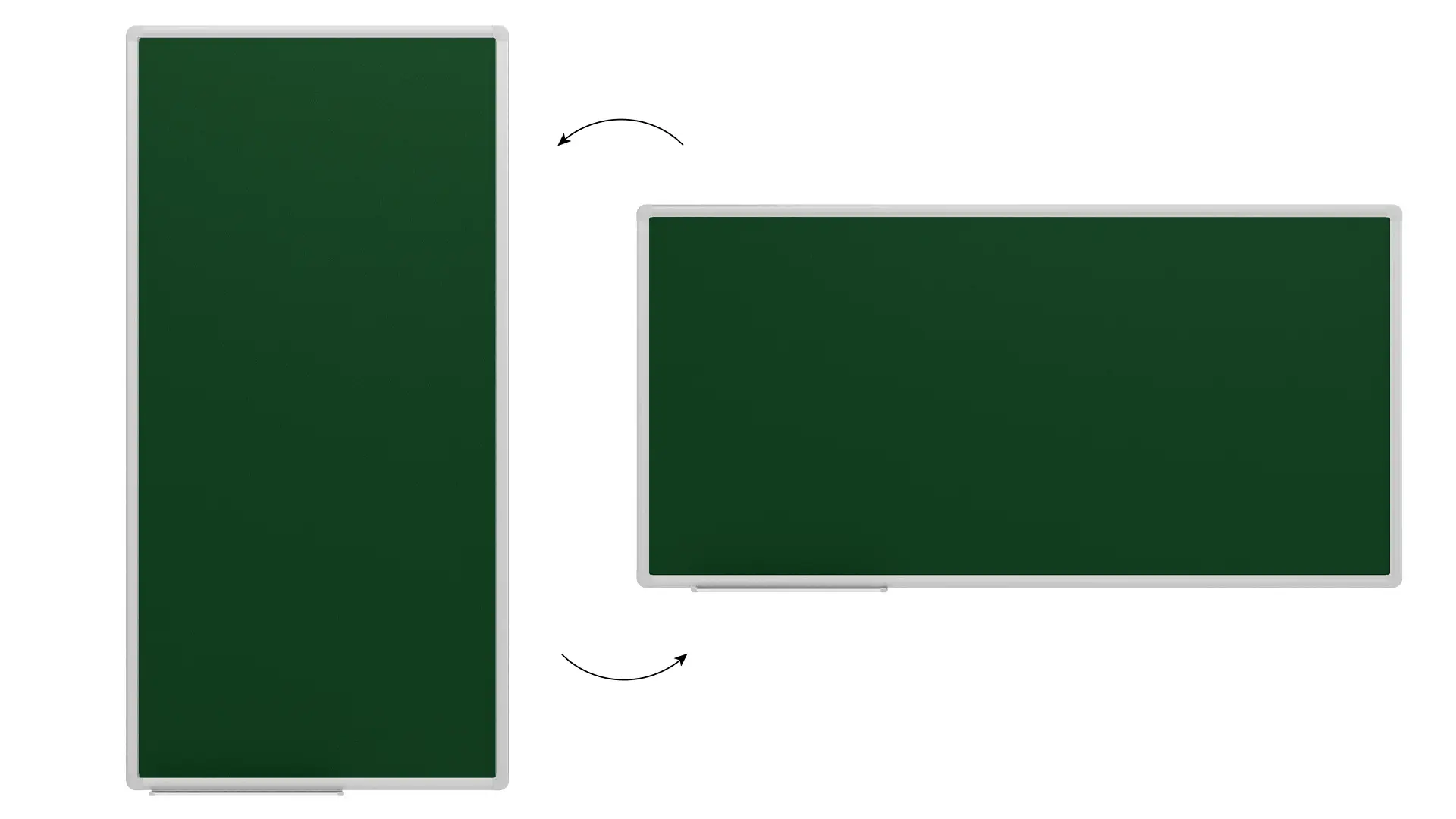 Green chalkboard magnetic surface aluminium frame 120x60 cm + FREE ACCESSORIES - Image 5