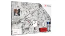 METALboards Magnetic Board, Petrified Wood 60x40 cm + FREE Accessories Set