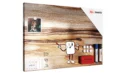 METALboards Magnetic Board, Tropical Wood 60x40 cm + FREE Accessories Set