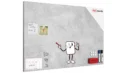 METALboards Magnetic Board, Concrete Effect II 90x60 cm + FREE Accessories Set