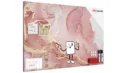 METALboards Magnetic Board, Rose Marble 90x60 cm + FREE Accessories Set