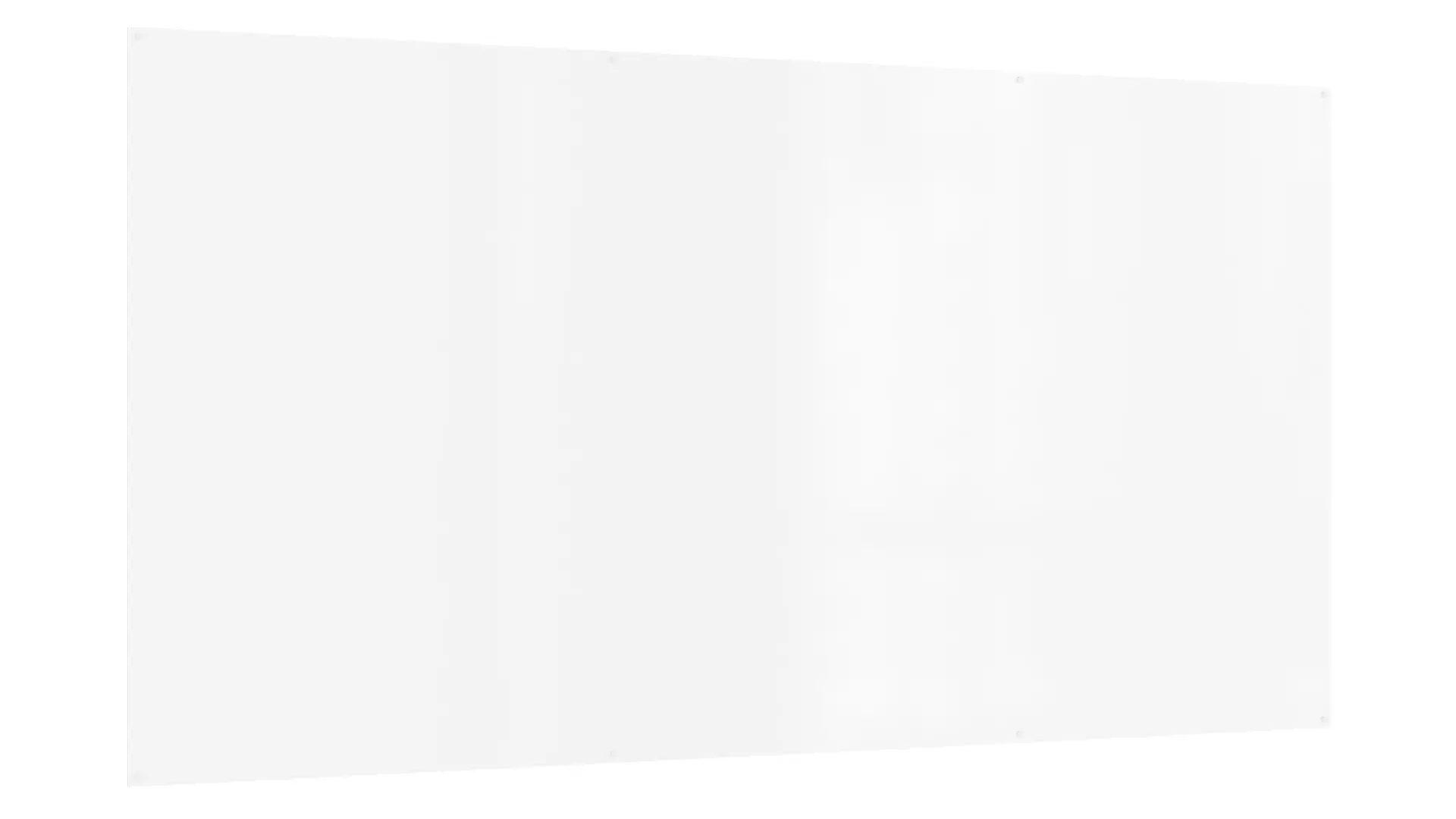 OUTLET Frameless SLIMboard Magnetic Whiteboard 240×120 cm