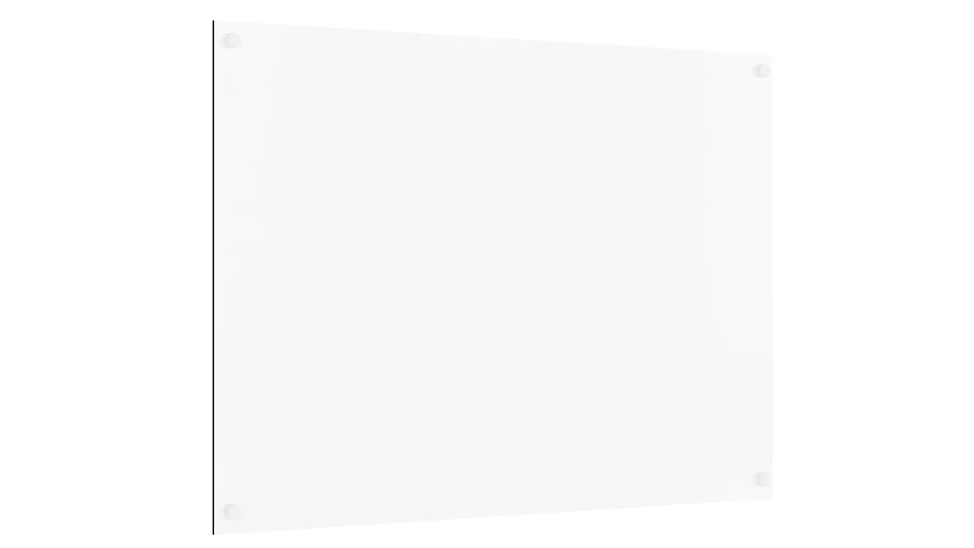 OUTLET Frameless SLIMboard Magnetic Whiteboard 60×40 cm
