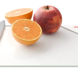 Glass chopping board – WHITE 30x20 cm