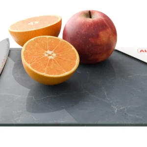 Glass chopping board – ANTHRACITE MARBLE 30×20 cm