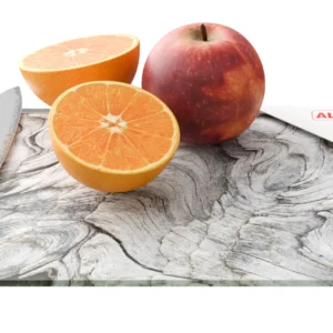 Glass chopping board – PETRIFIED WOOD 30×20 cm