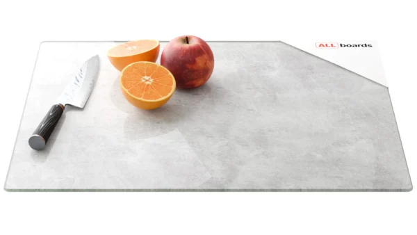 Glass chopping board – CONCRETE II 50×40 cm