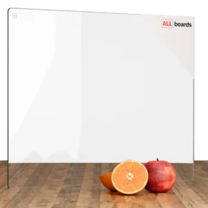 Transparent Glass Chopping Board 50x40 cm – Kitchen Board | Protective Hob Cover | Serving Tray
