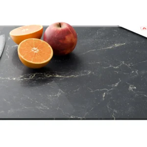 Glass chopping board – BLACK MARBLE 50×40 cm