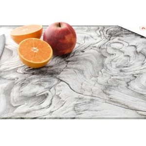 Glass chopping board – PETRIFIED WOOD 50×40 cm