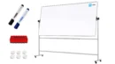 TM Idea Mobile Whiteboard – Double-Sided, Rotating, Magnetic, Dry-Wipe – 240x120 cm - FLEX Series