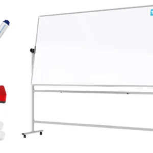 TM Idea Mobile Whiteboard – Double-Sided, Rotating, Magnetic, Dry-Wipe – 240x120 cm - FLEX Series