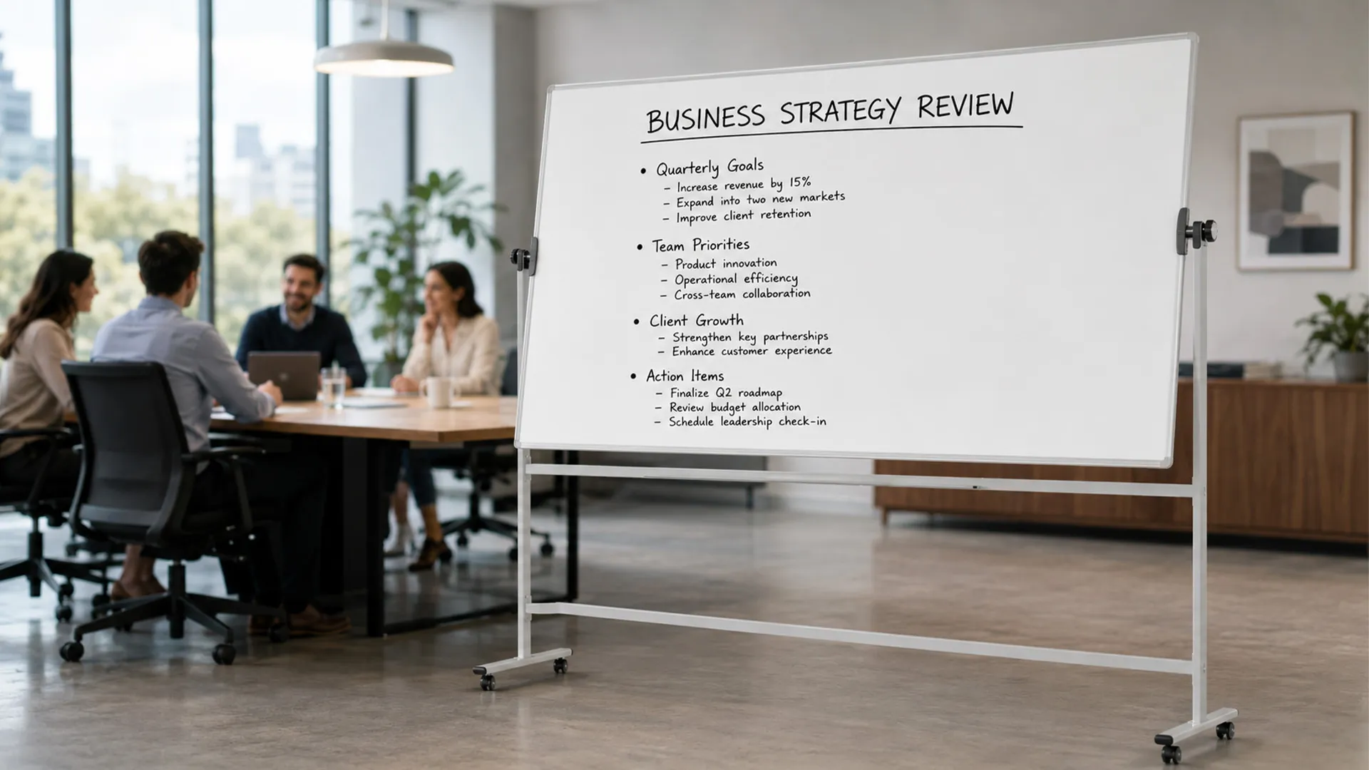 TM Idea Mobile Whiteboard – Double-Sided, Rotating, Magnetic, Dry-Wipe – 240x120 cm - FLEX Series - Image 3