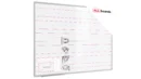 Magnetic Dry Wipe Whiteboard 120 × 90 cm with Handwriting Practice Print