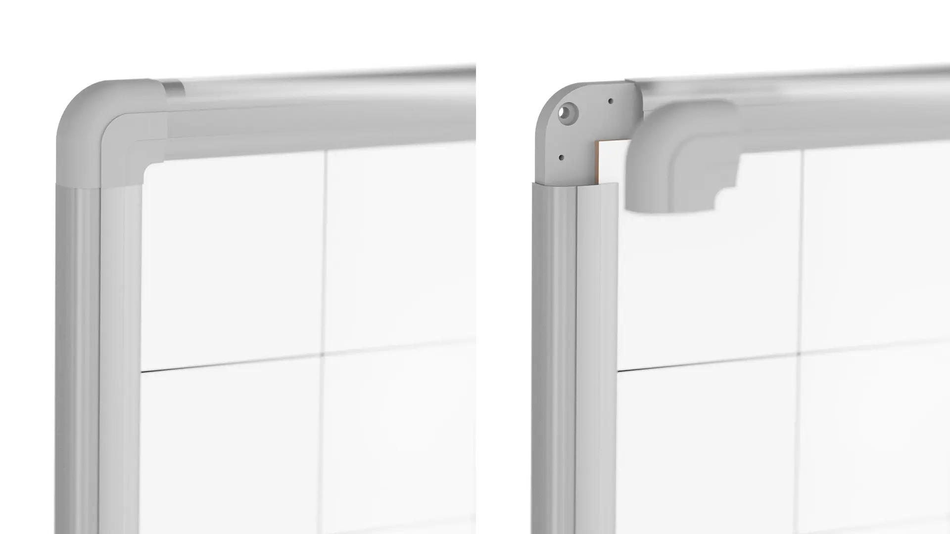 Magnetic Dry Wipe Whiteboard 120 × 90 cm with Grid Print - Image 8