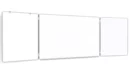 Folding whiteboard dry erase magnetic surface aluminium frame 120x200 // 400 cm