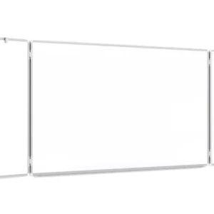 Folding whiteboard dry erase magnetic surface aluminium frame 120x200 // 400 cm