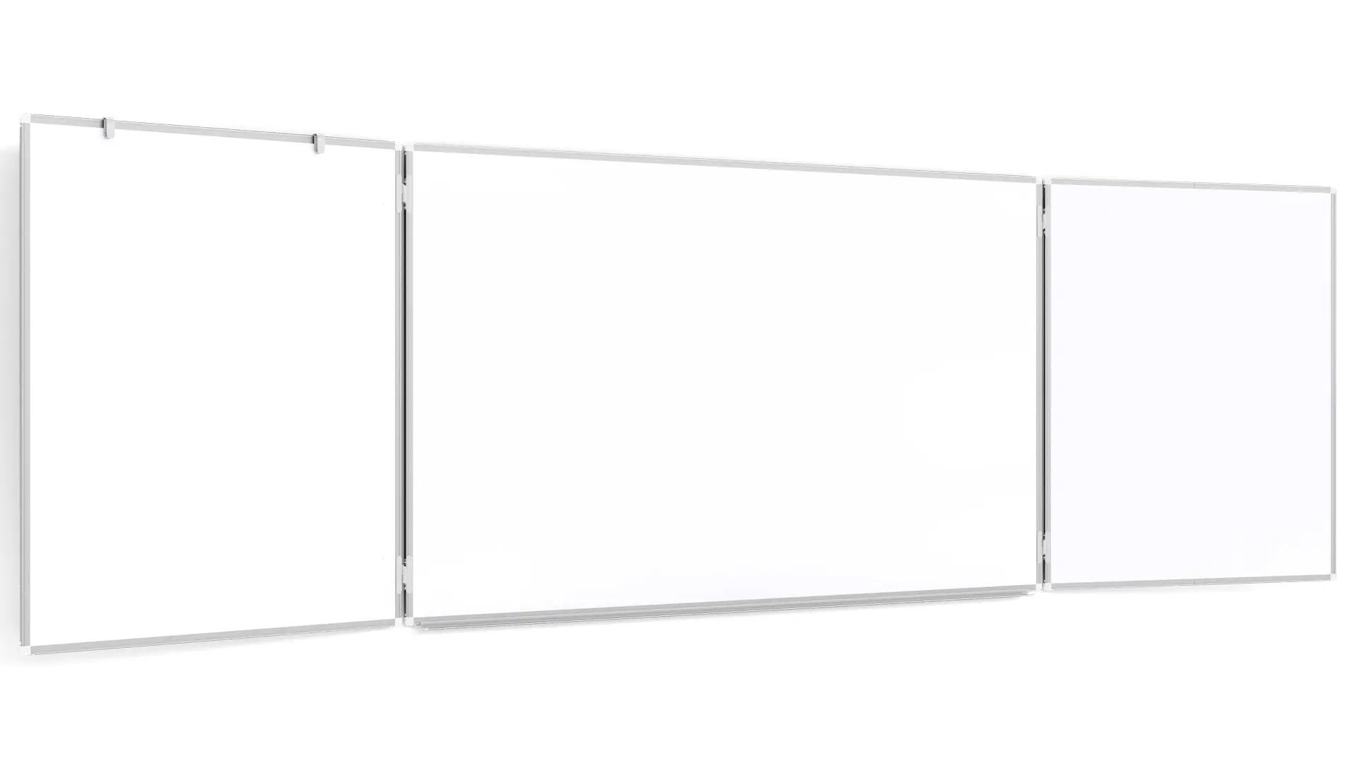 Folding whiteboard dry erase magnetic surface aluminium frame 120x200 // 400 cm