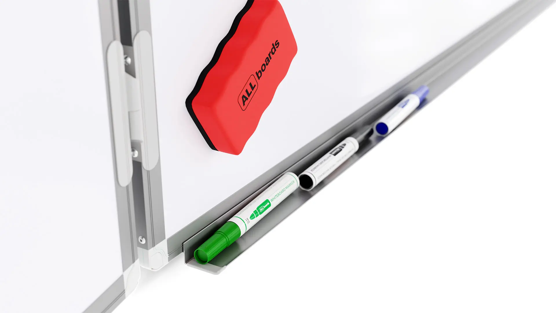 Folding whiteboard dry erase magnetic surface aluminium frame 120x200 // 400 cm - Image 6