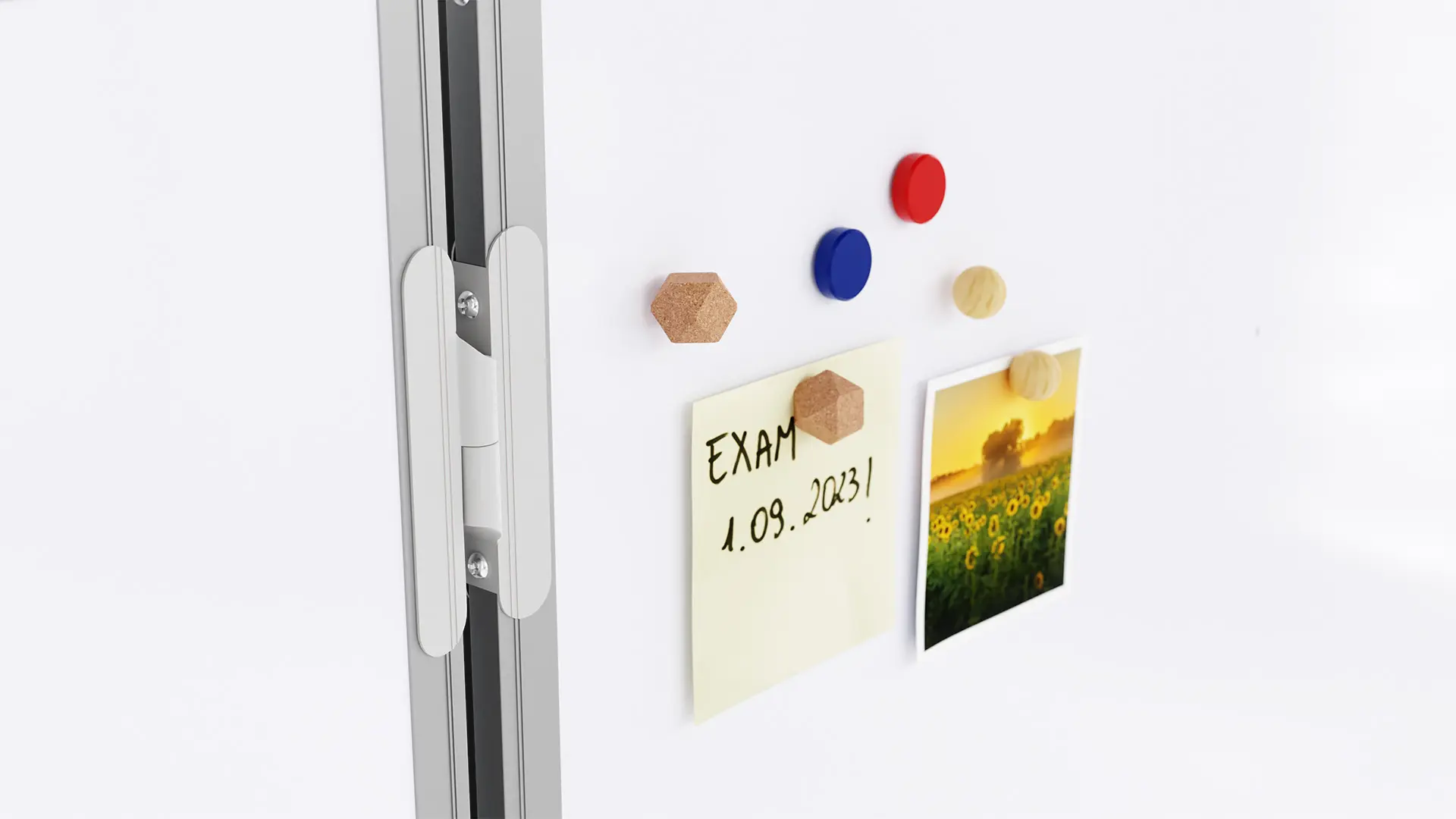 Folding whiteboard dry erase magnetic surface aluminium frame 120x200 // 400 cm - Image 7